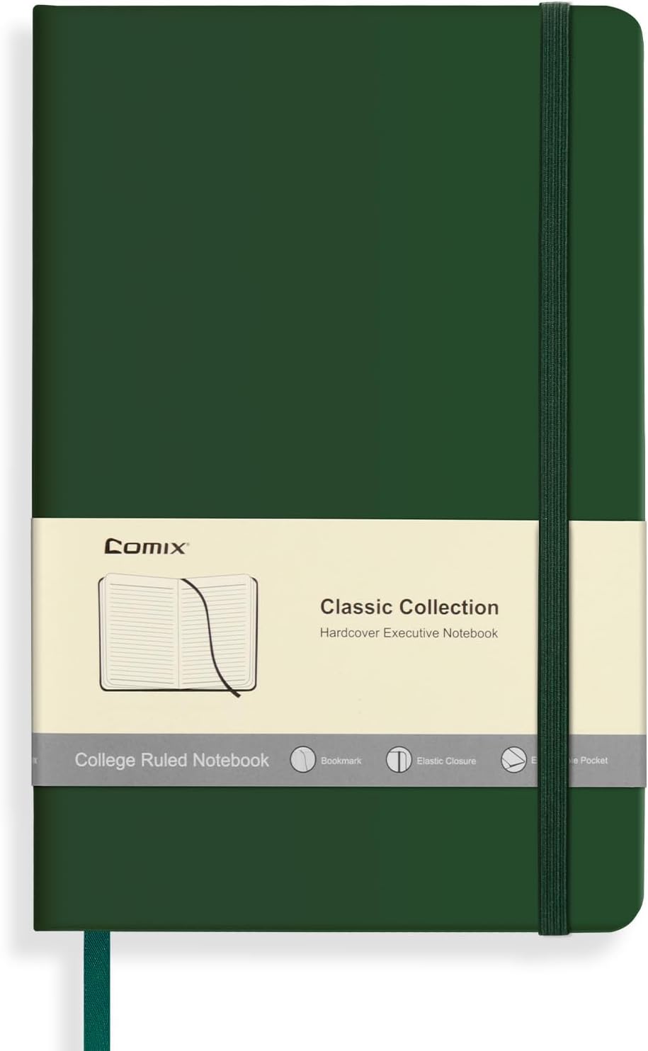 Comix A5 Hardcover Lined Journal Notebook, 240 Pages