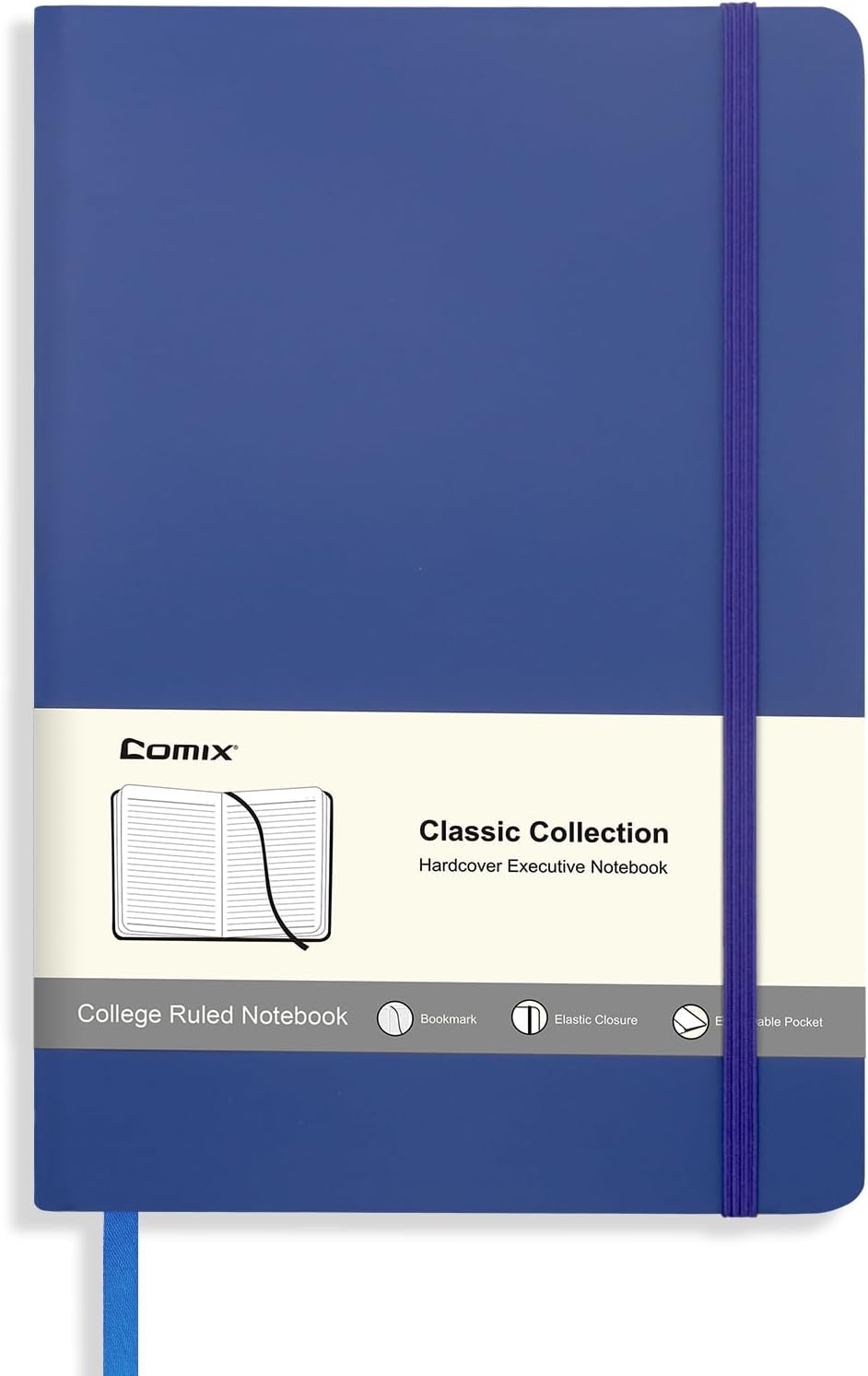 Comix A5 Hardcover Lined Journal Notebook, 240 Pages