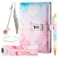 Climberty Aesthetic Diary With Lock — A5 PU Leather Journal Set