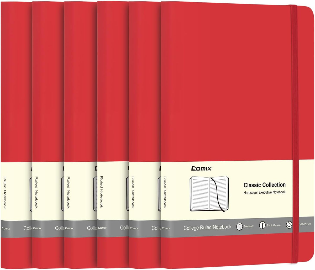 Comix A5 Hardcover Lined Journal Notebook, 240 Pages