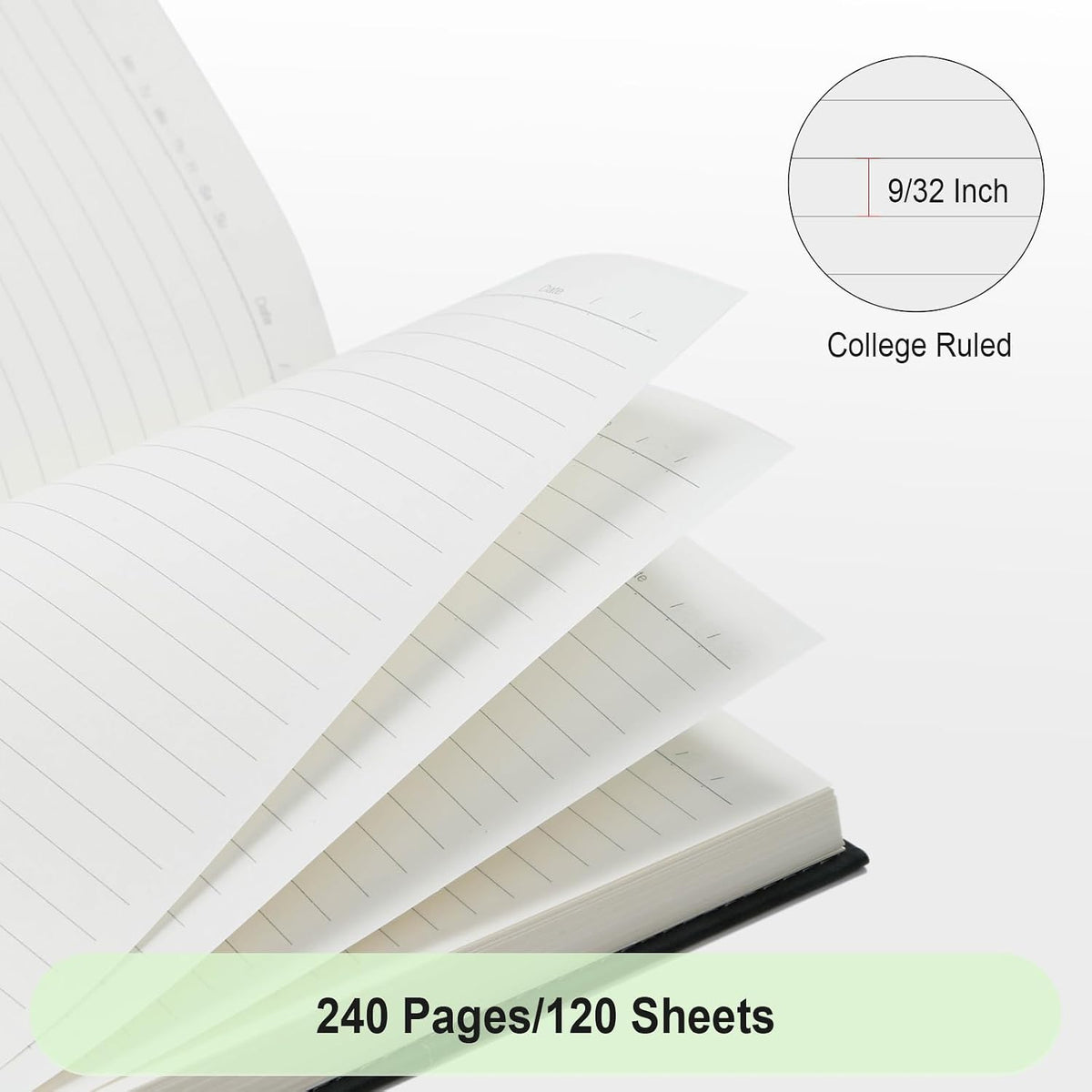 Comix A5 Hardcover Lined Journal Notebook, 240 Pages