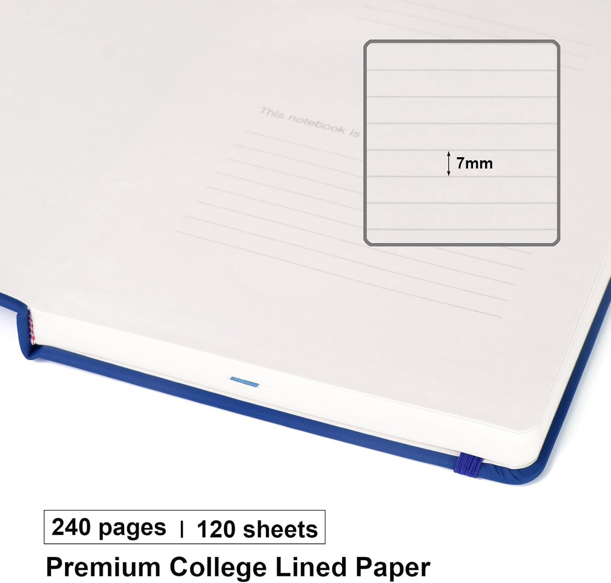 Comix A5 Hardcover Lined Journal Notebook, 240 Pages