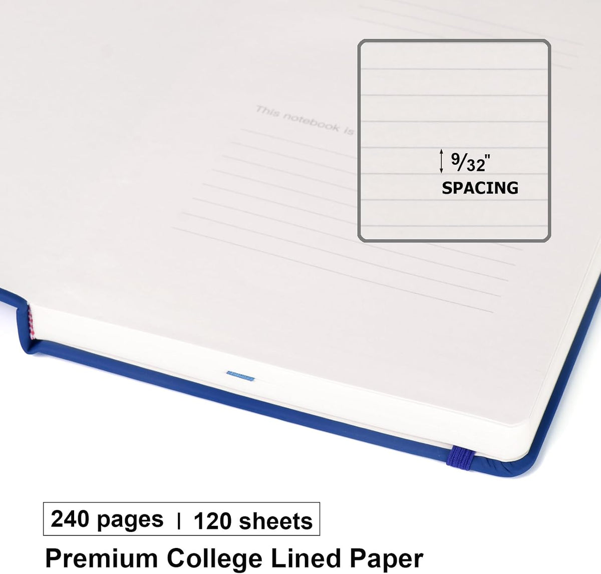 Comix A5 Hardcover Lined Journal Notebook, 240 Pages