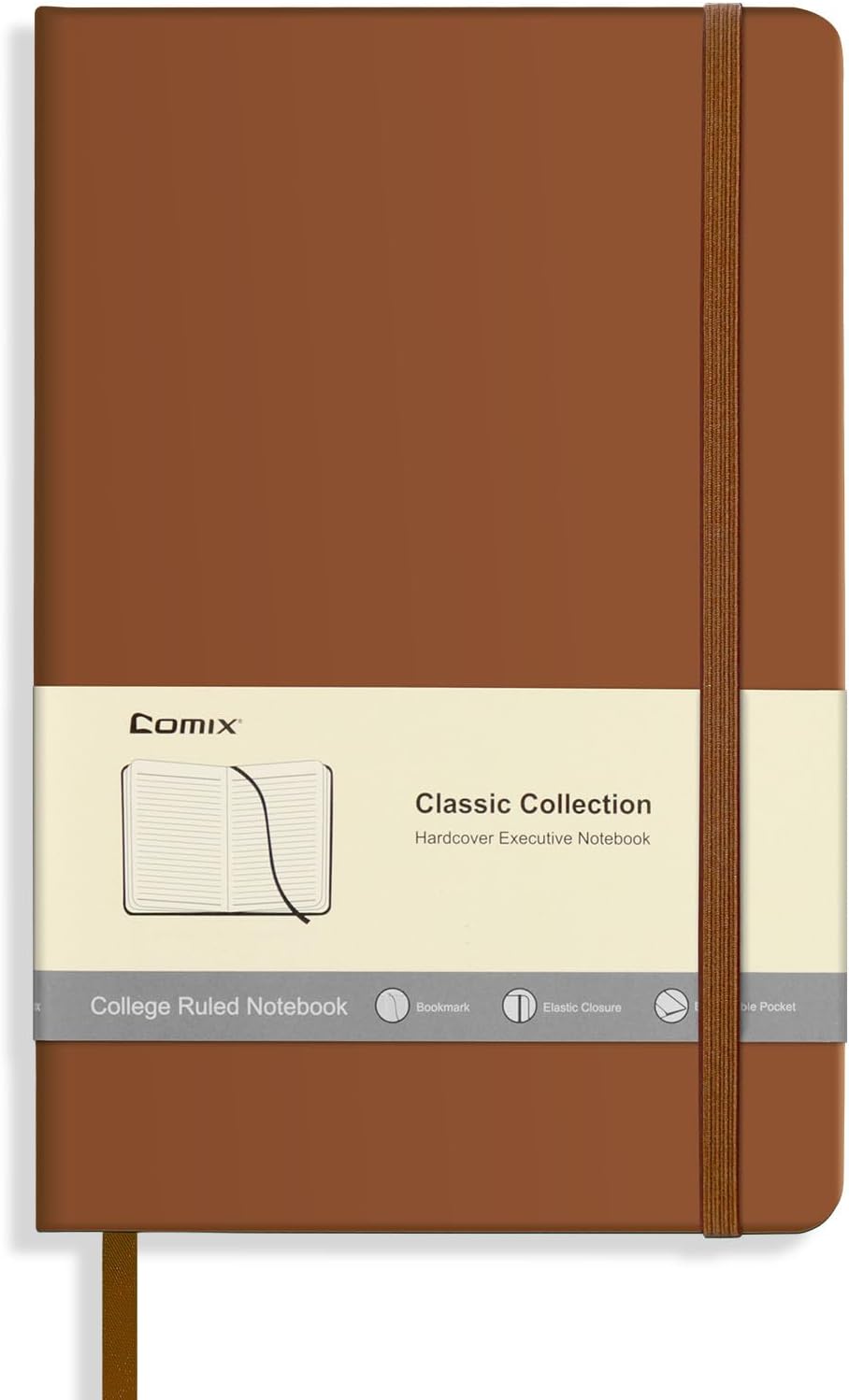 Comix A5 Hardcover Lined Journal Notebook, 240 Pages