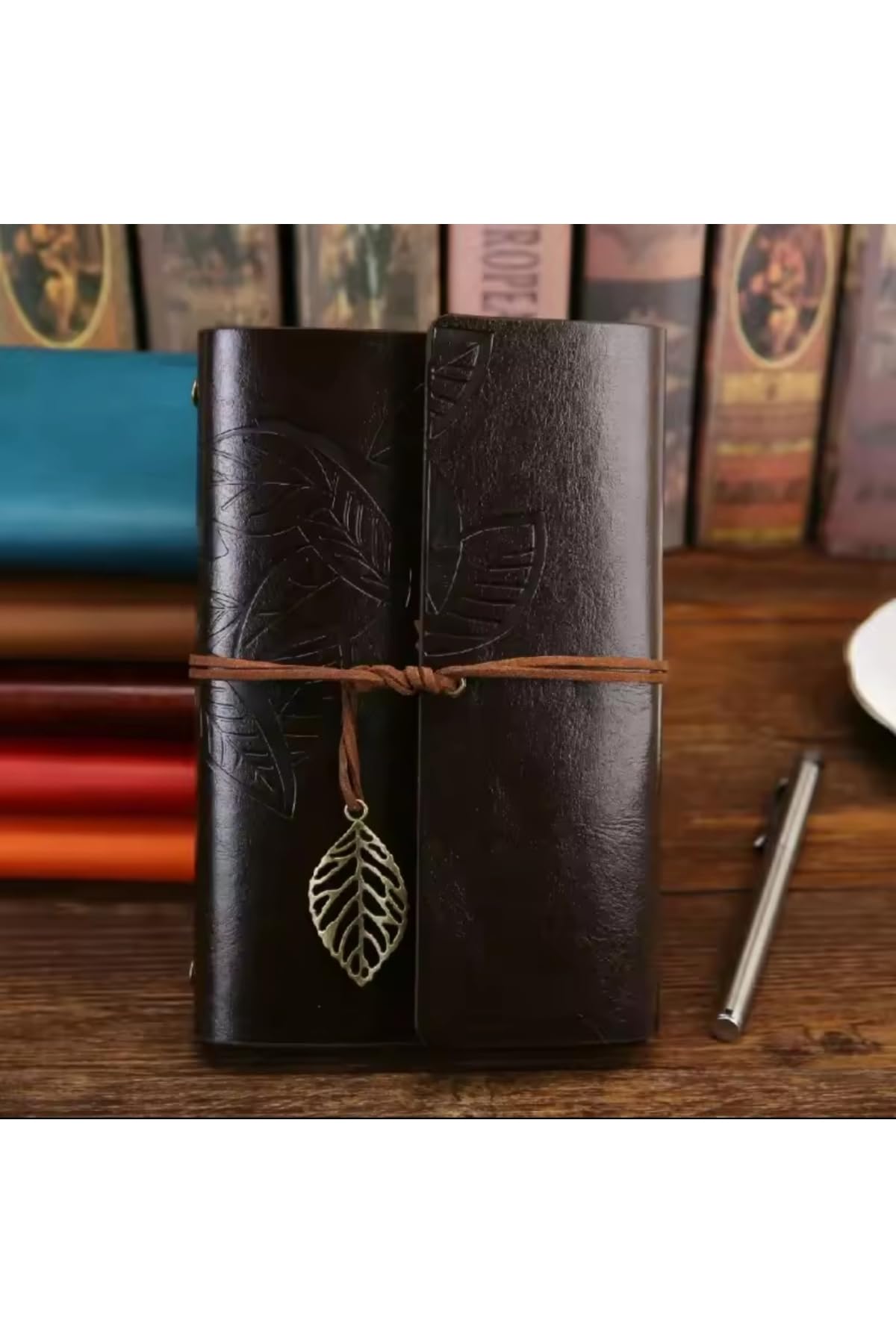 SODEF Handmade Leather Journal & Pen Set