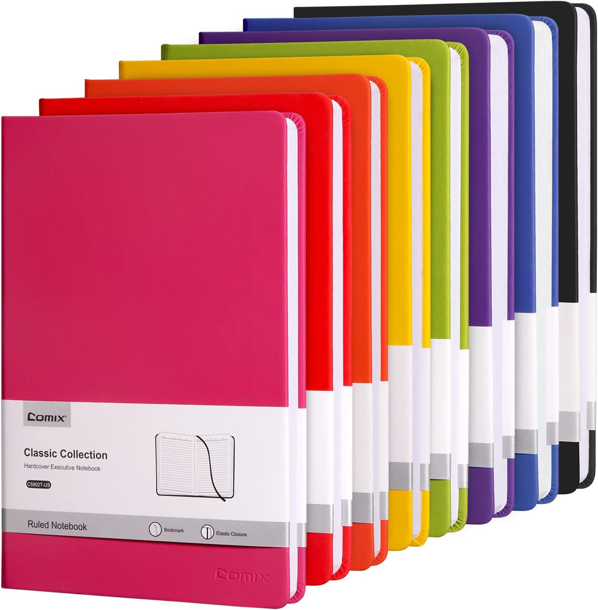 Comix A5 Hardcover Lined Journal Notebook, 240 Pages