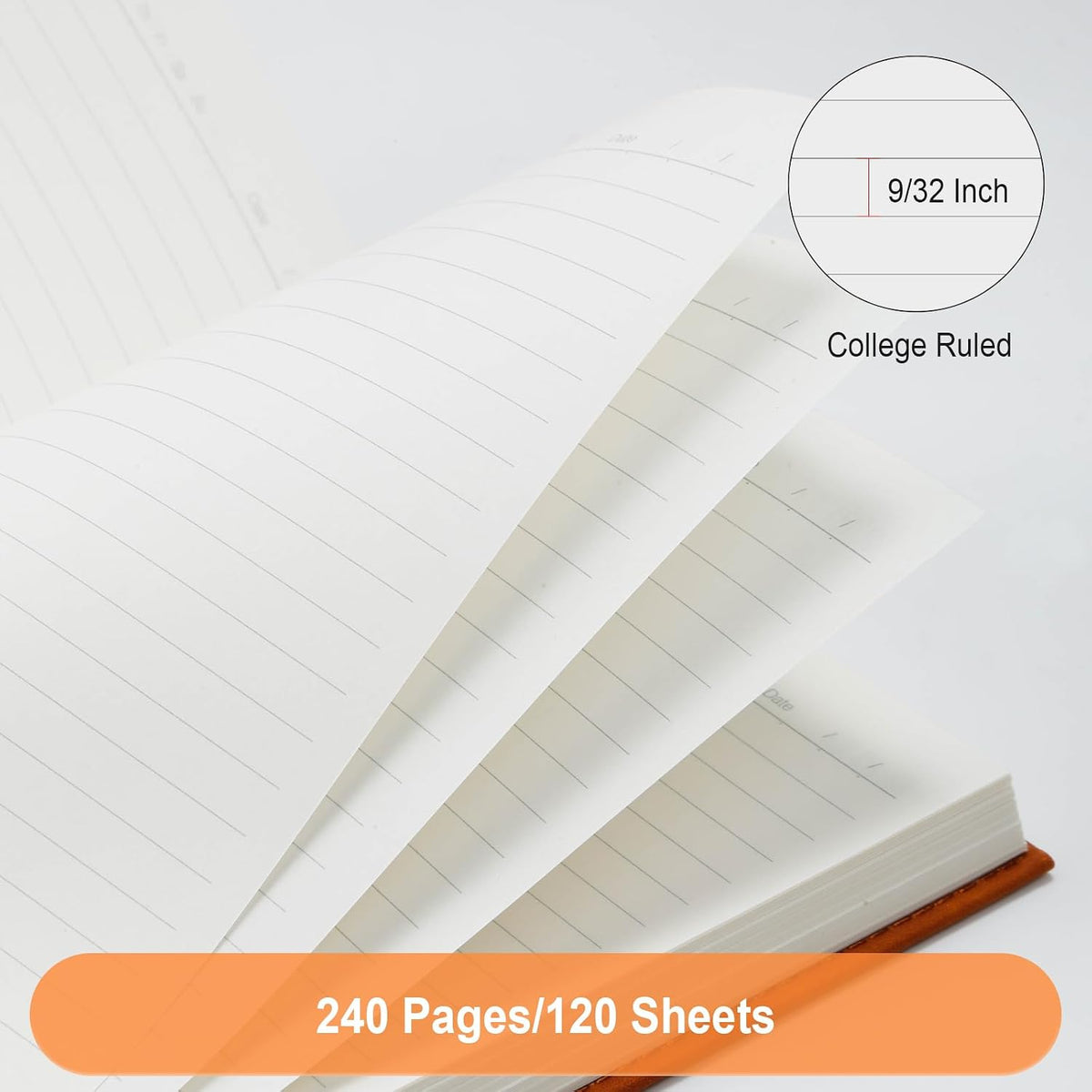 Comix A5 Hardcover Lined Journal Notebook, 240 Pages