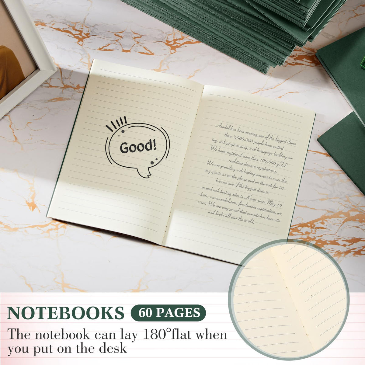 Sabary A5 Kraft Notebook Journals, Bulk Pack