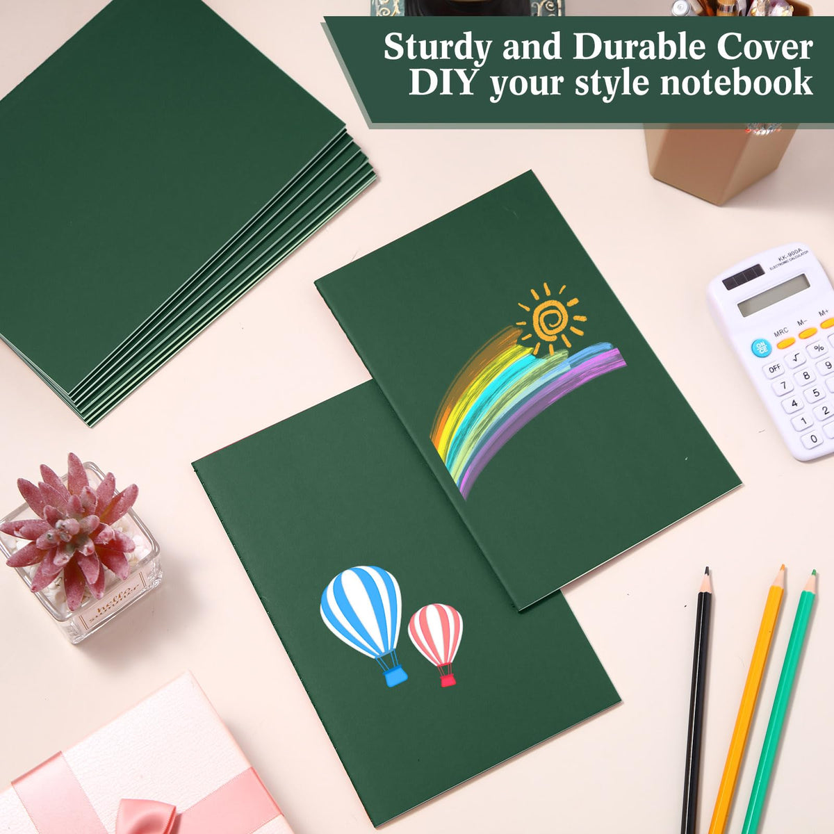 Sabary A5 Kraft Notebook Journals, Bulk Pack