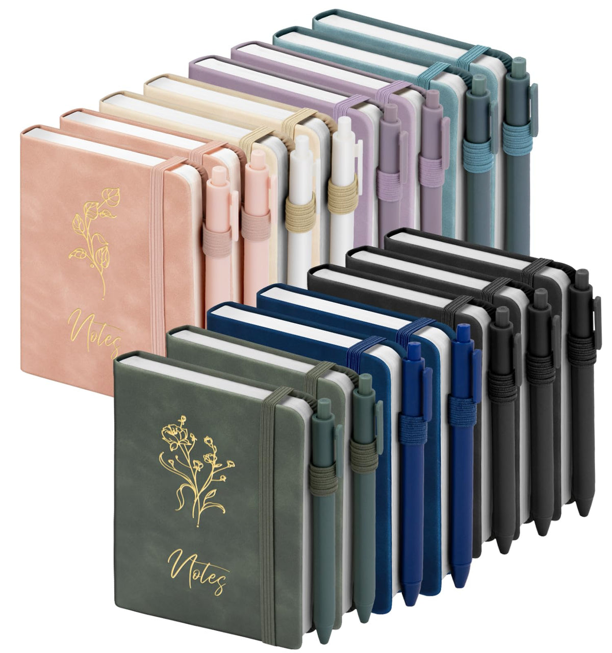 ALKALO A6 Pocket Notebooks, 15-Pack, 120 Pages Each