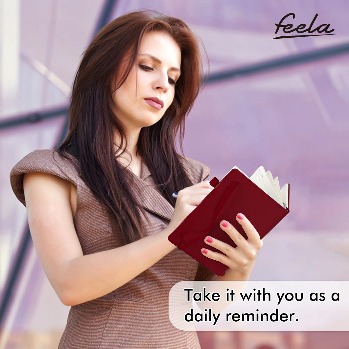 feela 24-Pack Hardcover Lined Journal Notebooks