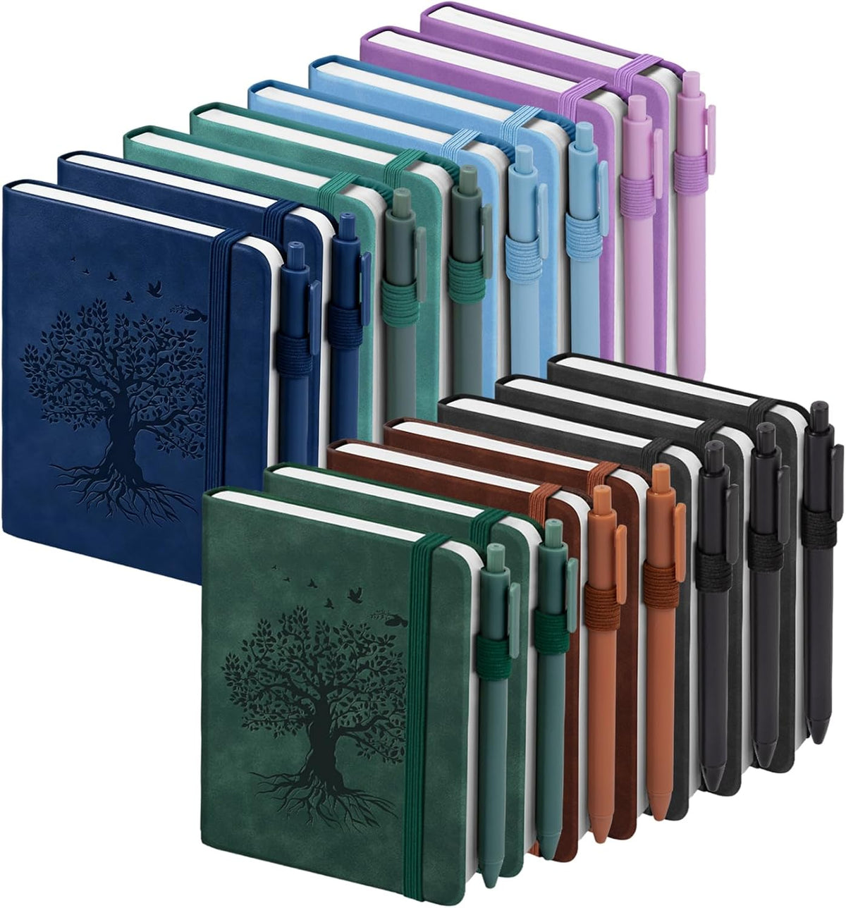 ALKALO A6 Pocket Notebooks, 15-Pack, 120 Pages Each